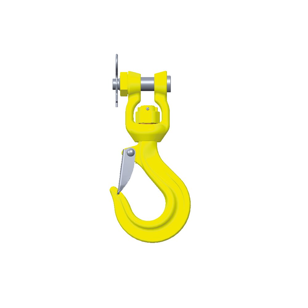 Clevis Swivel Hook LKNG GrabiQ for fitting in cranes etc. Swivel for improved positioning (360°).
