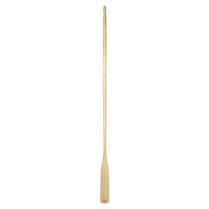 The flexible Lahna finish wood oar has a light blade and the handle is slightly heavier.