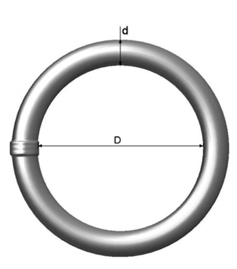 Certex Norge lagerfører ringer som er varmforsinket i legert stål. Standard: EN 1677-4.