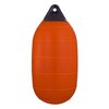 Cylindrical bullet-shaped POLYFORM HL-buoys. Specially designed to reduce drag.
