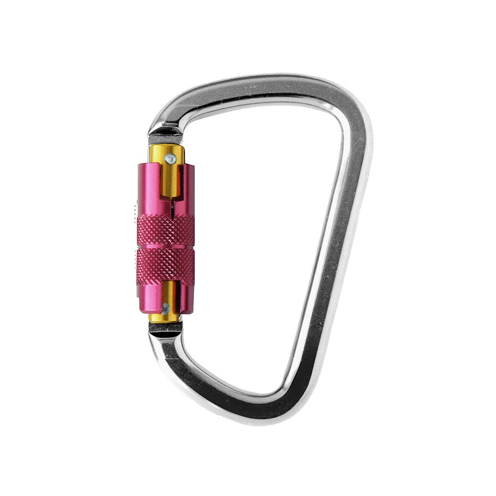 Utløsbar karabinkrok AZ 014T med twist lock. Vekt: 100 g, dimensjoner: 117x72 mm, åpning : 24 mm