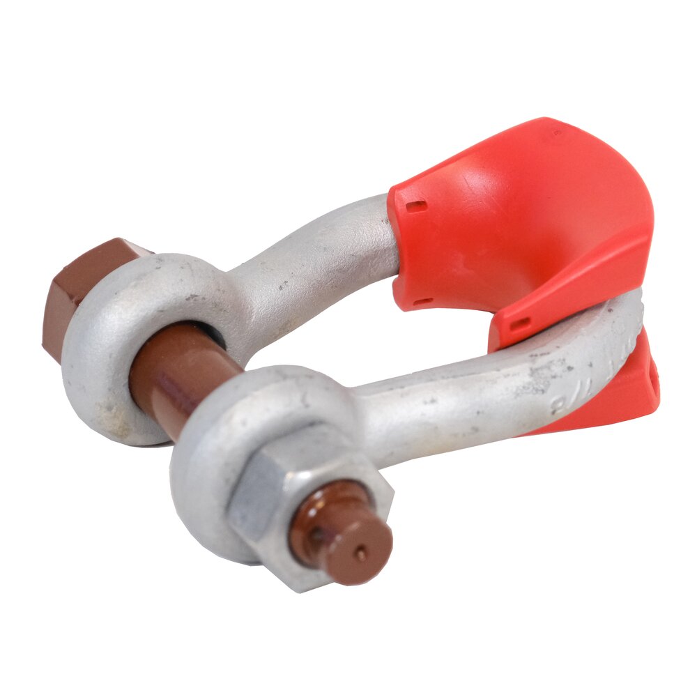 This product is applied to shackles to widen the contact diameter with usage of fiber slings.