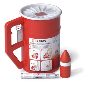 Brukes mellom skip, fra fastland til skip eller til redningspersonell. Ikaros Line Thrower