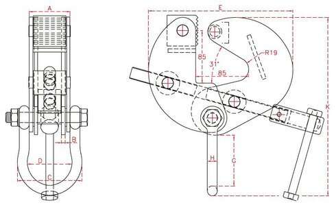 Beam clamp Superclamp BFC measurements.