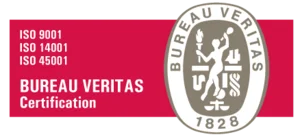 ISO 9001, 14001 and 45001 by Bureau Veritas