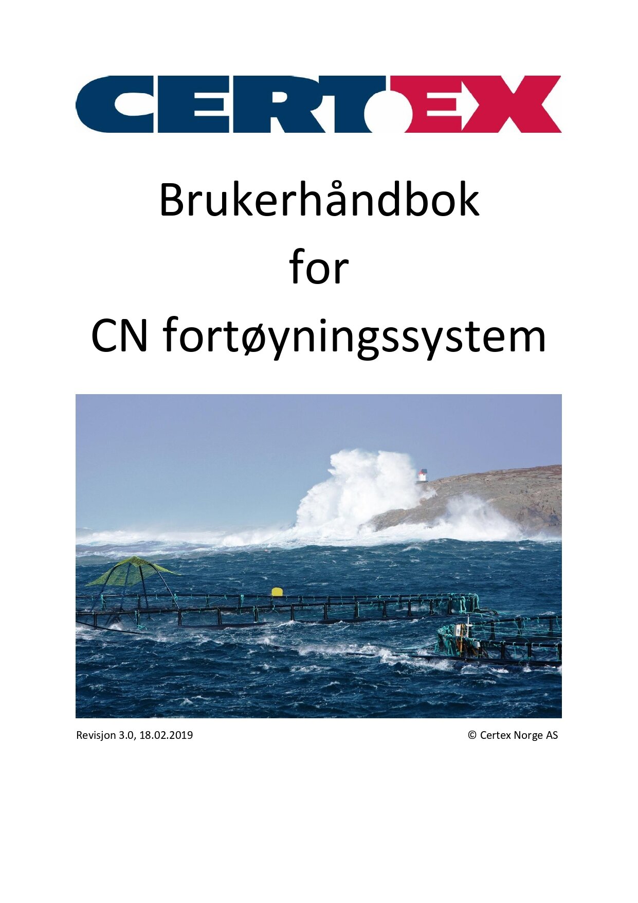 Brukerhåndbok for CN fortøyningssystem
