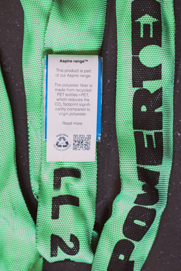 KnowHow Tekstil slings Aspire Range merking
