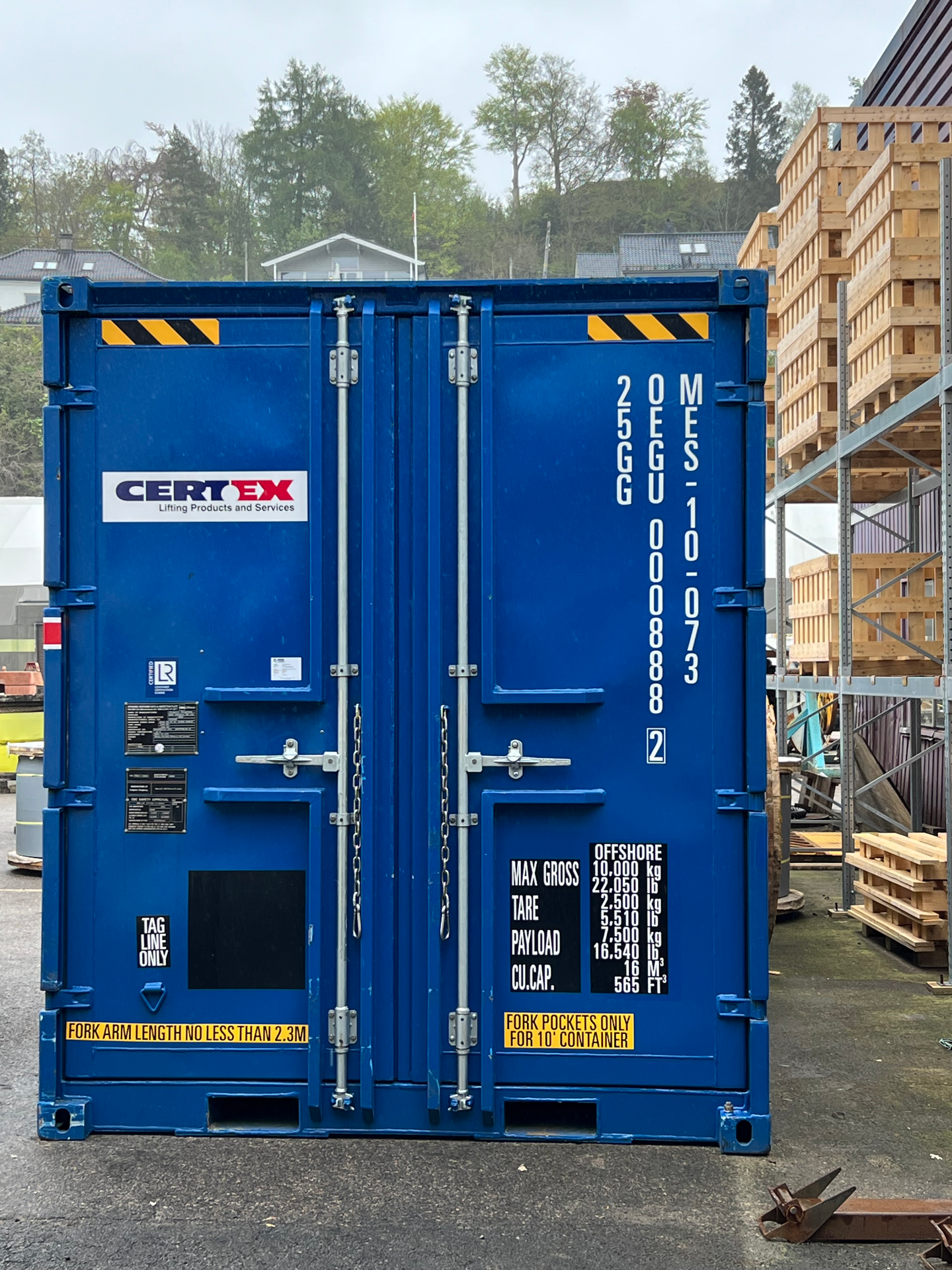 Utstyrs-container for utleie